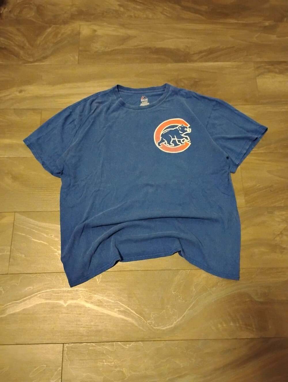 Majestic Chicago Cubs Bryant 17 T-Shirt Size XL Blue Baseball MLB
